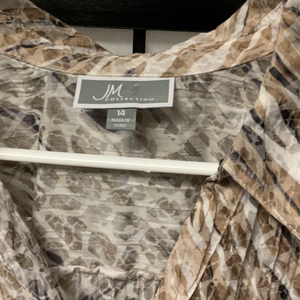 Patterned Blouse With Cami Set - image 5